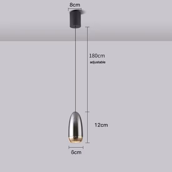 Kitchen Island Mini Adjustable up and Down Modern LED Pendant Lights